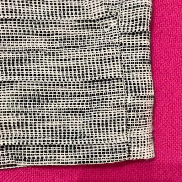 FOSSIL Black White Textured Mini Shorts - Picture 2 of 5